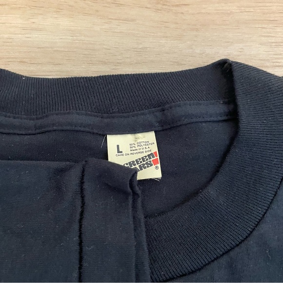 Vintage 80s Frank Sinatra Graphic T-Shirt Screen Stars Single Stitch Large - Picture 4 of 6